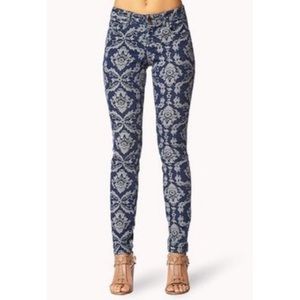 Life In Progress Damask Skinny Jeans